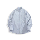 Men's Seersucker Striped Shirt
